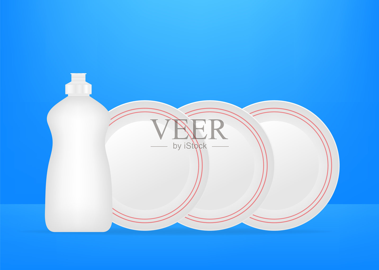 洗碗,洗碗,洗碗液插画图片素材