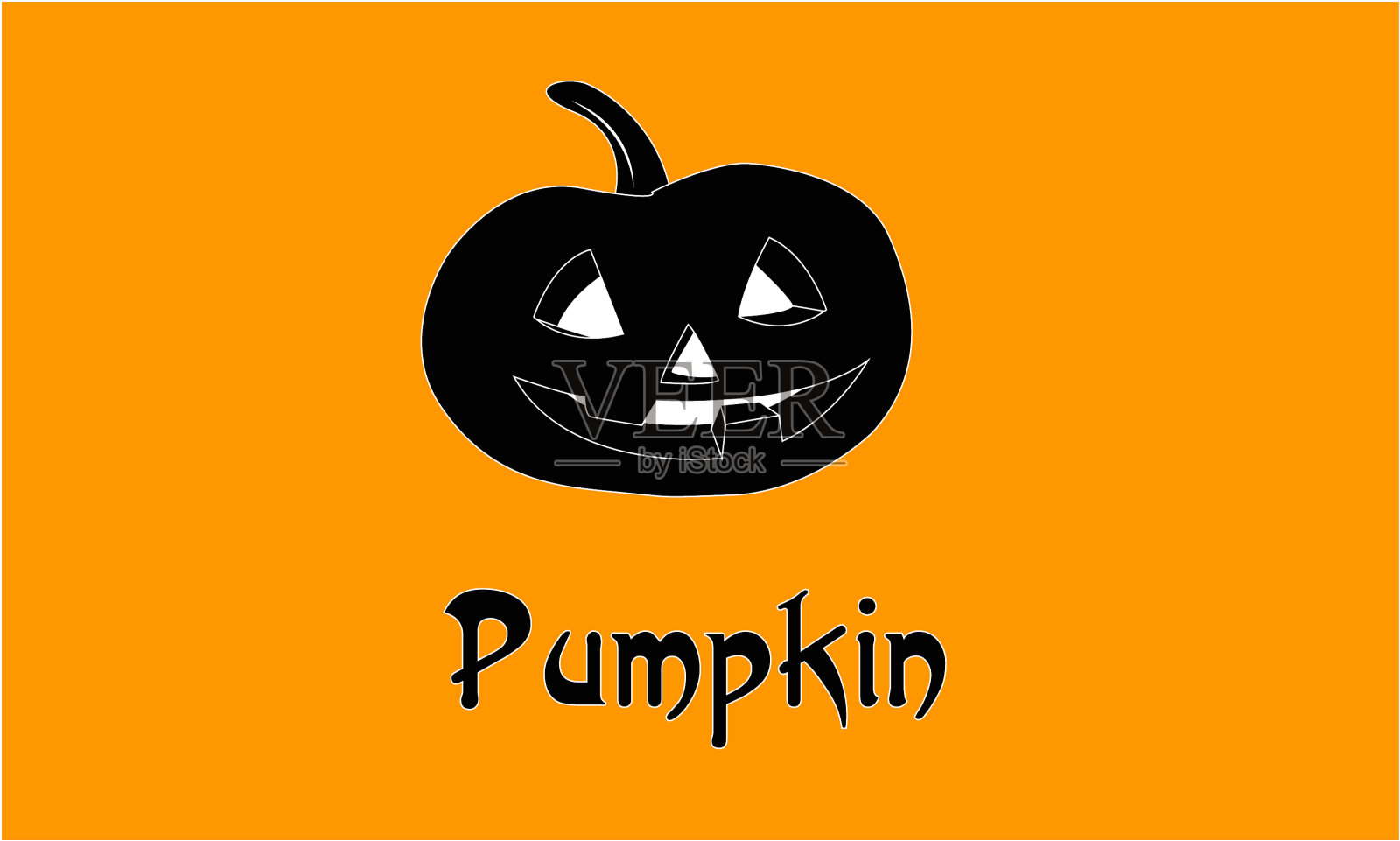 有趣的南瓜头插画图片素材