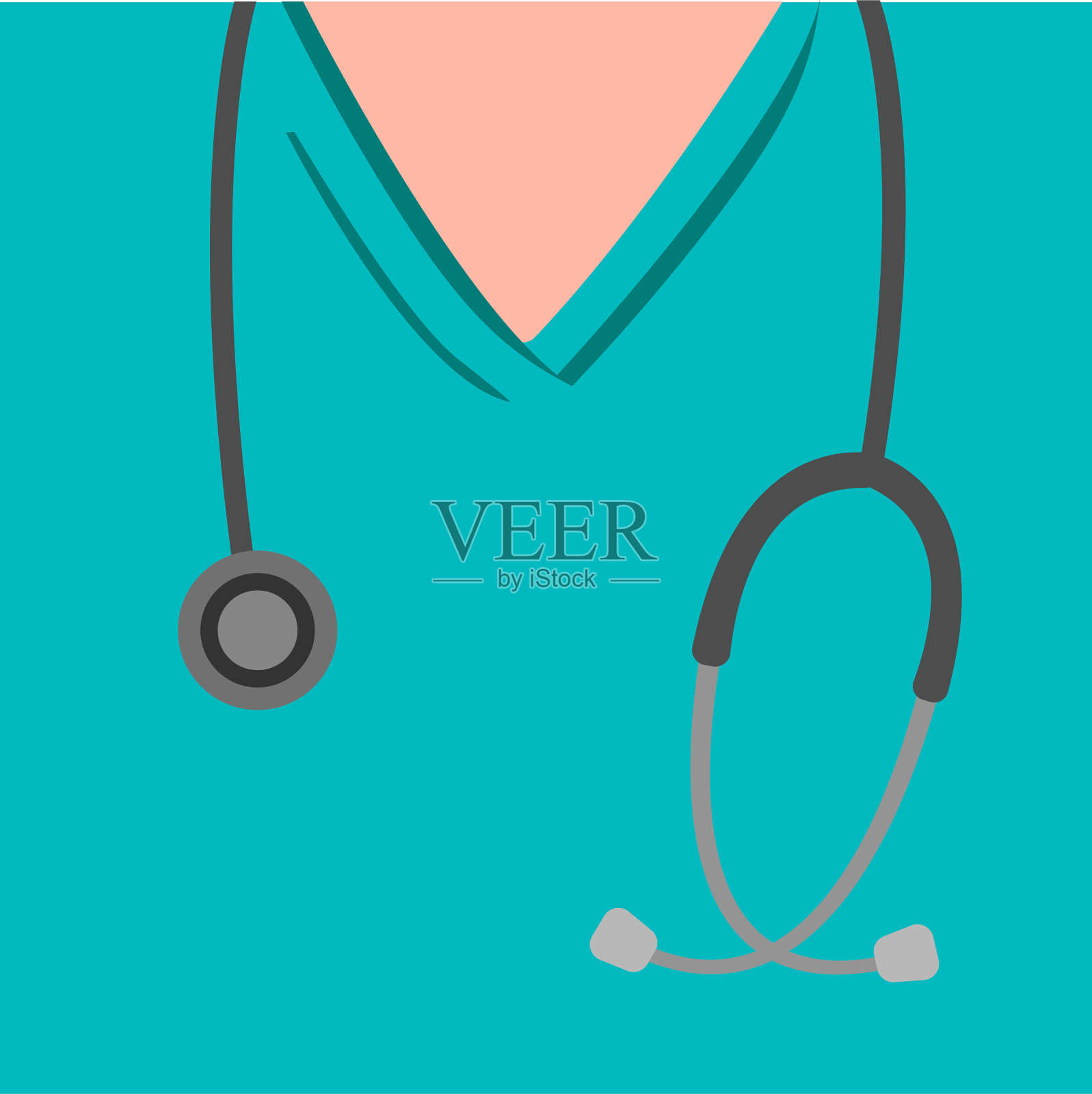 医生Illüstration插画图片素材