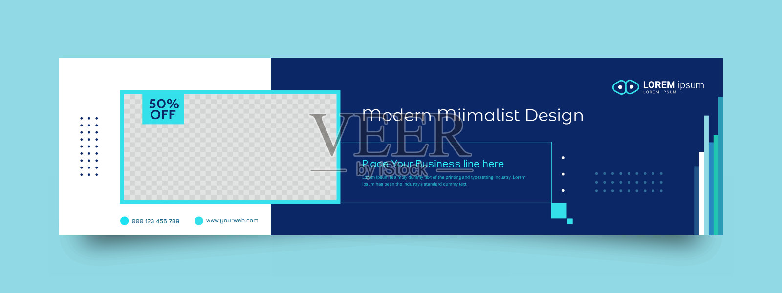 严格设计的Instagram推广故事插画图片素材