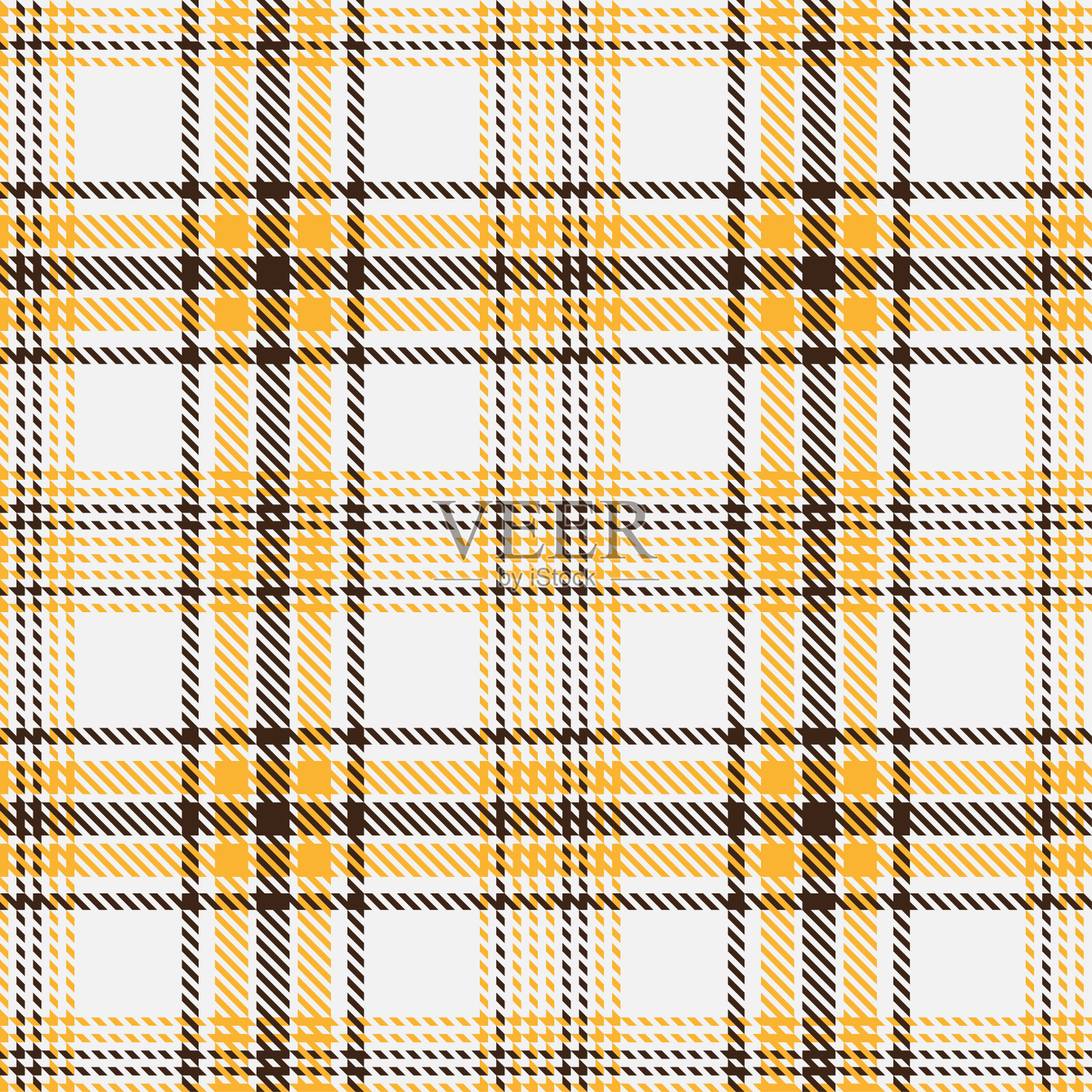 格伦格子图案黄,红,白。插画图片素材