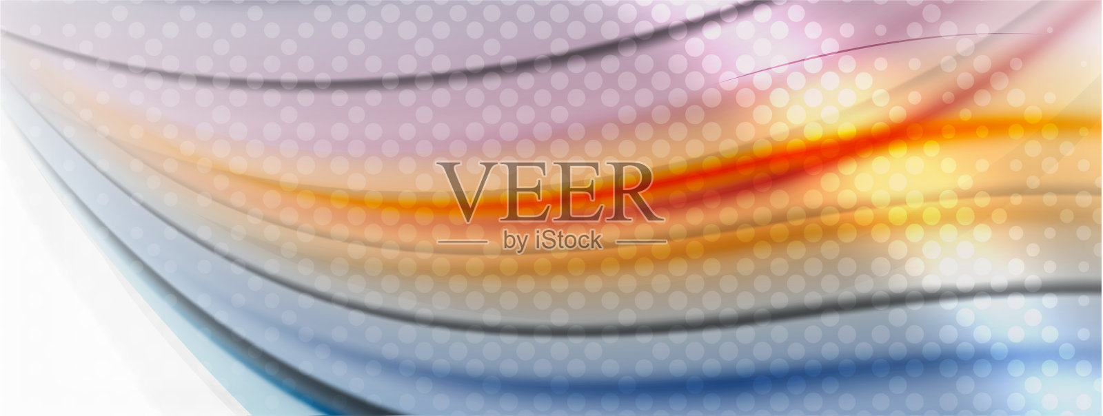 抽象的背景流畅模糊的线条插画图片素材