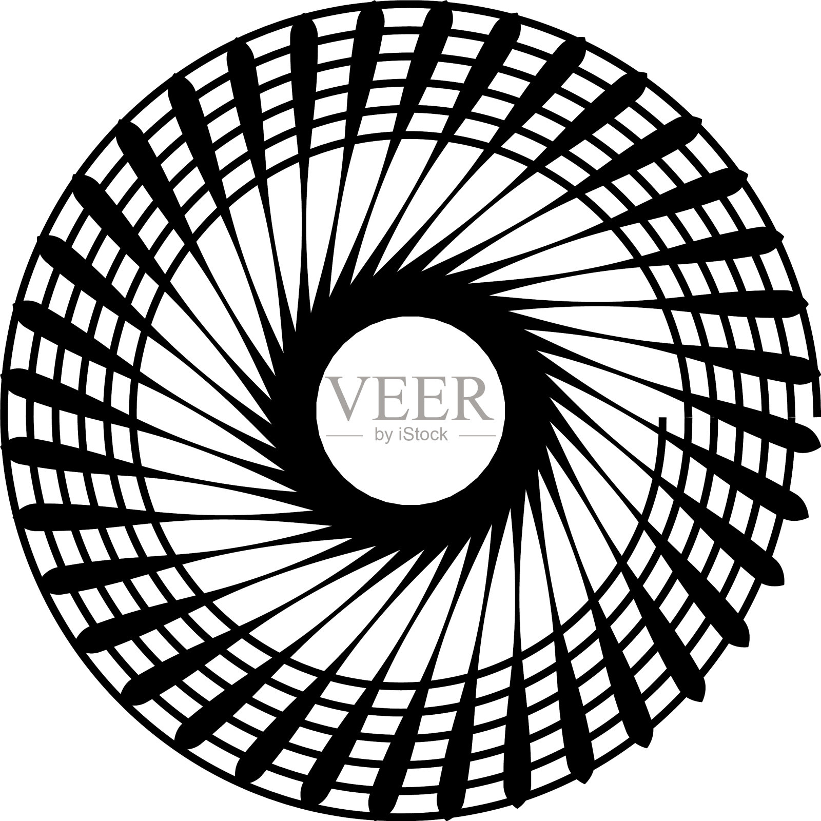 叠加抽象螺旋、漩涡、漩涡蜗壳插画图片素材