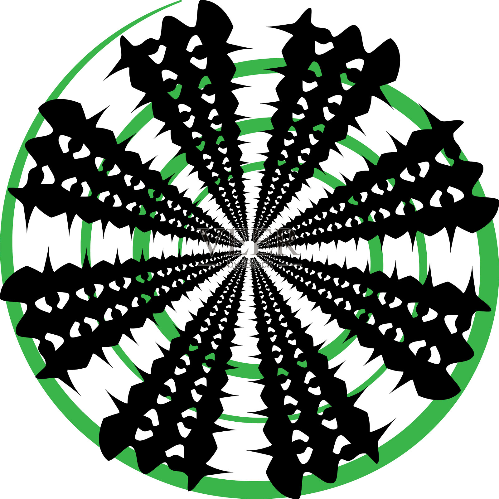 叠加抽象螺旋、漩涡、漩涡蜗壳插画图片素材