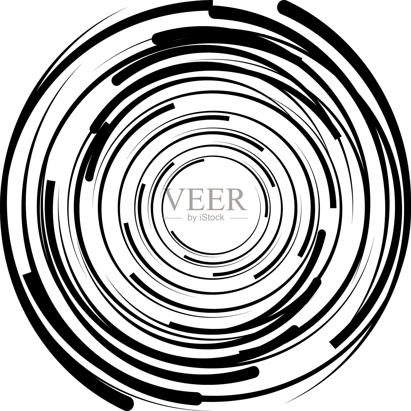 叠加抽象螺旋、漩涡、漩涡蜗壳插画图片素材