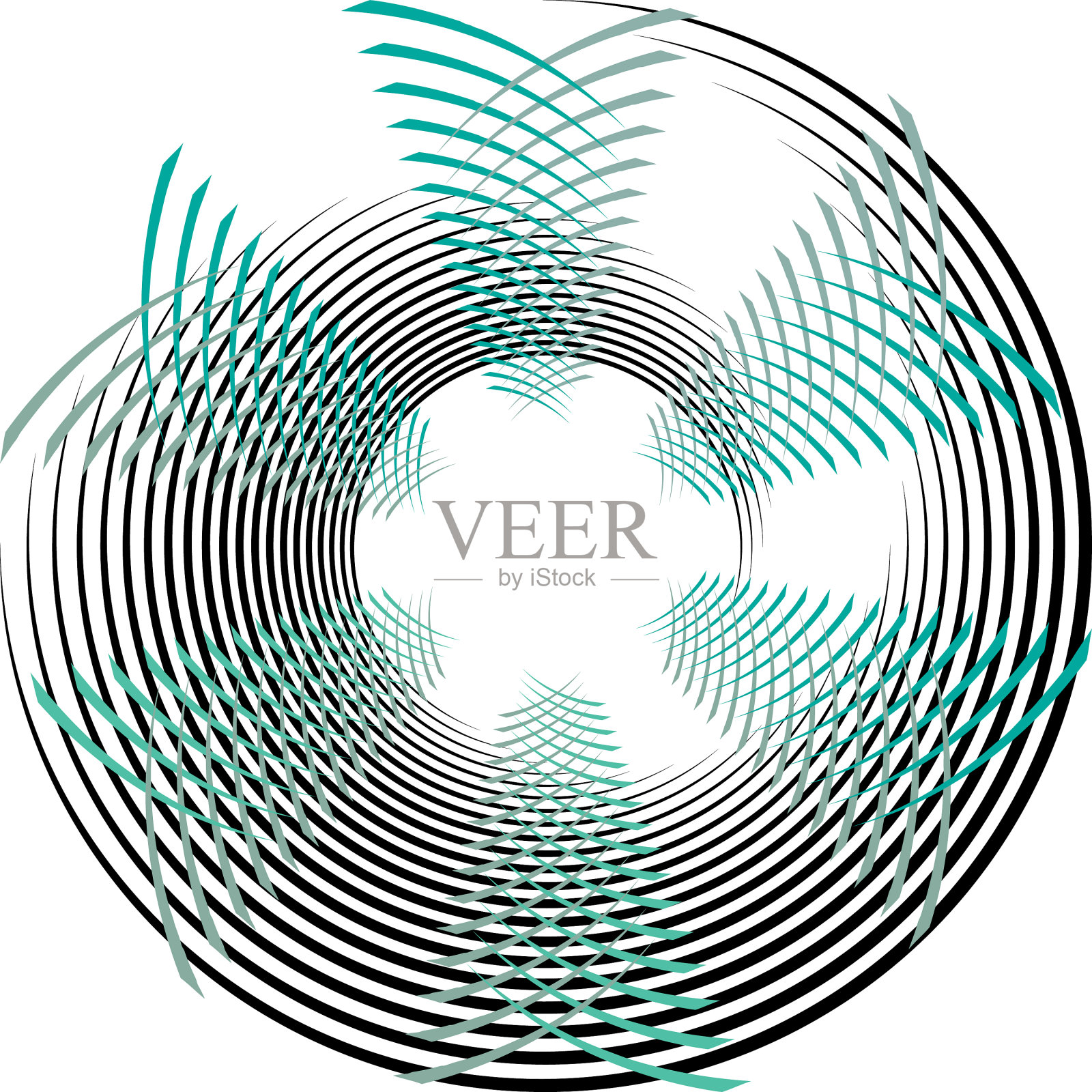 叠加抽象螺旋、漩涡、漩涡蜗壳插画图片素材