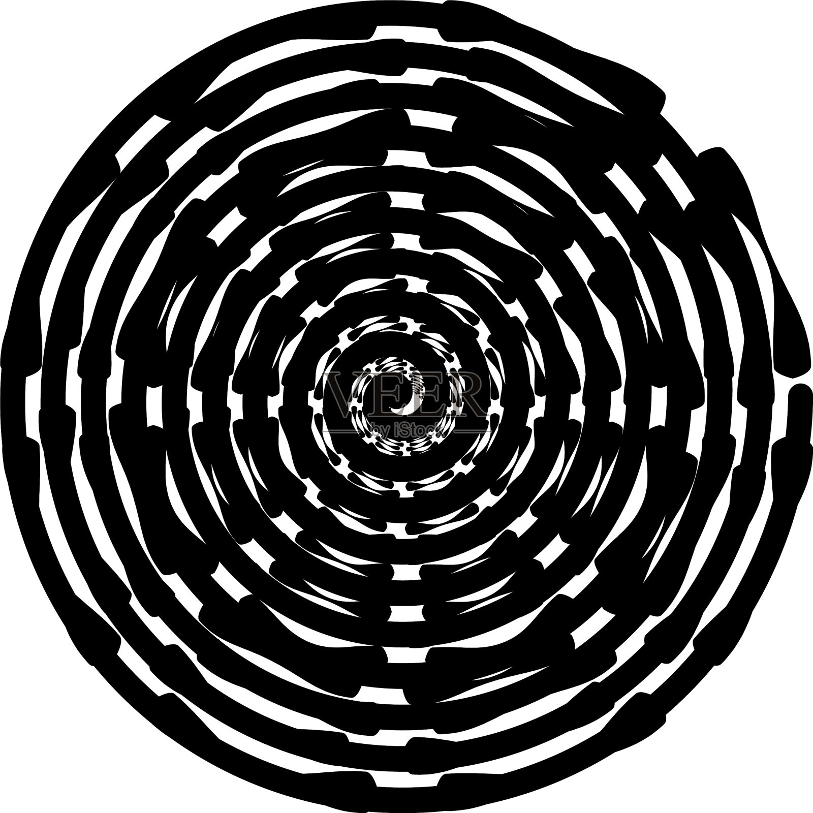 叠加抽象螺旋、漩涡、漩涡蜗壳插画图片素材