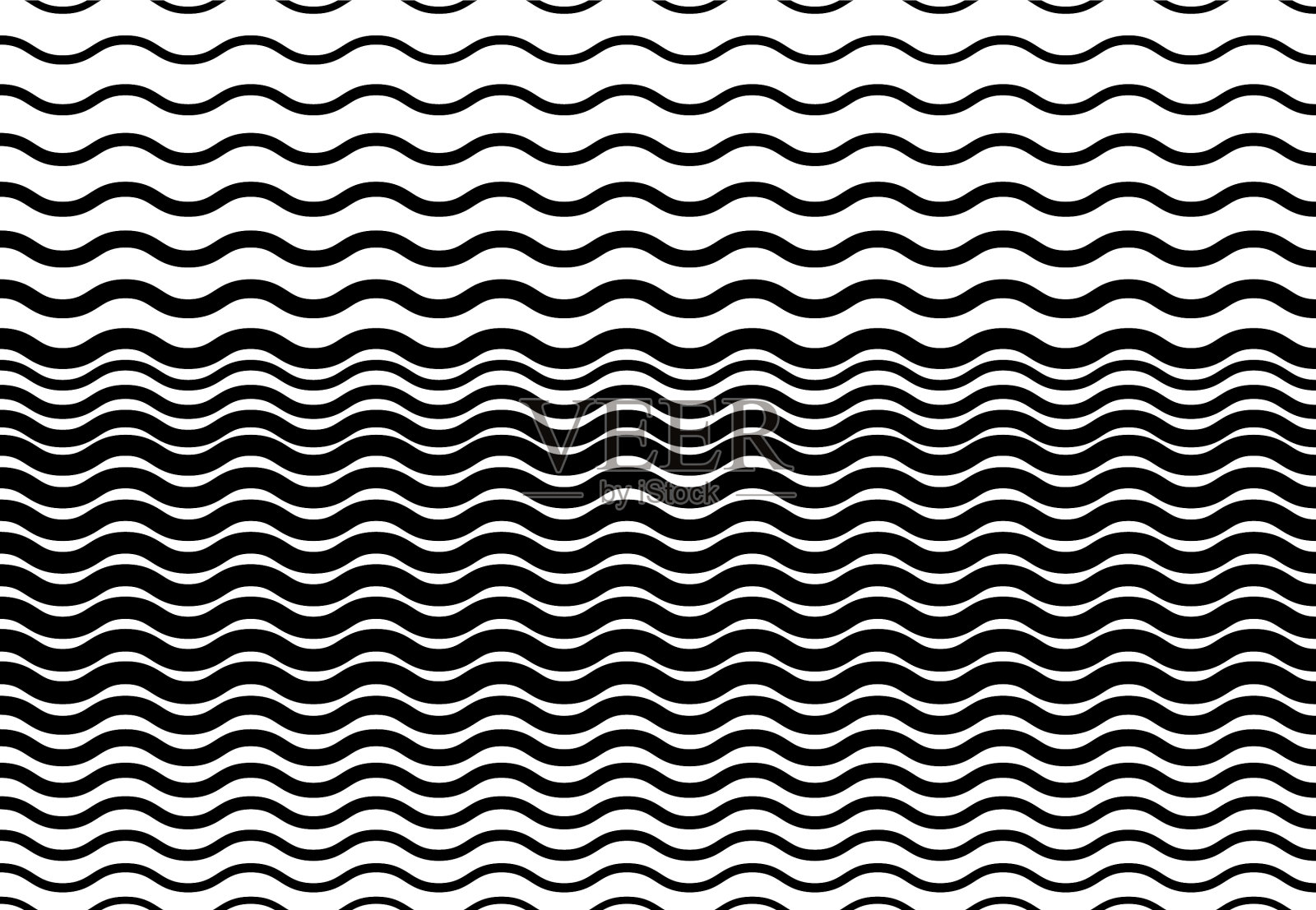 抽象波浪起伏,波浪起伏的线条插画图片素材