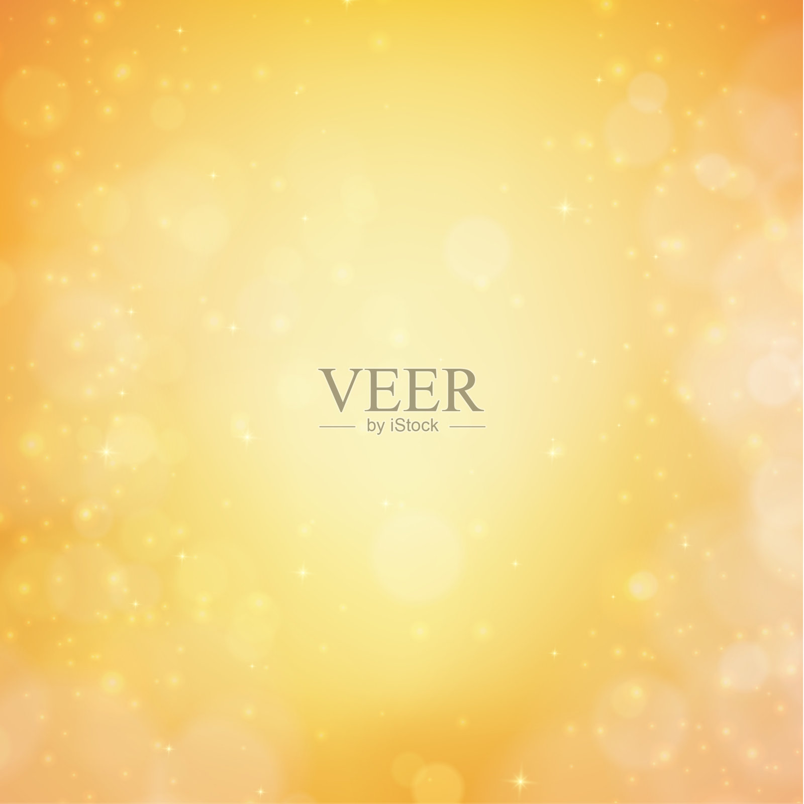 黄色背景上的多色模糊虚掩插画图片素材