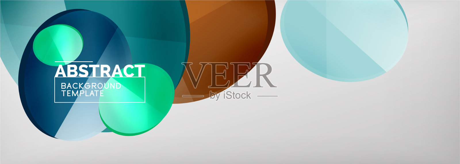 抽象光滑圆形背景插画图片素材