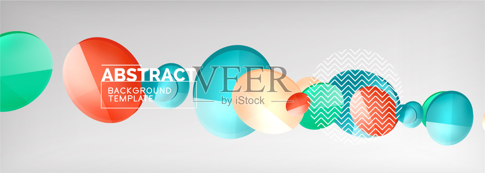 抽象光滑圆形背景插画图片素材