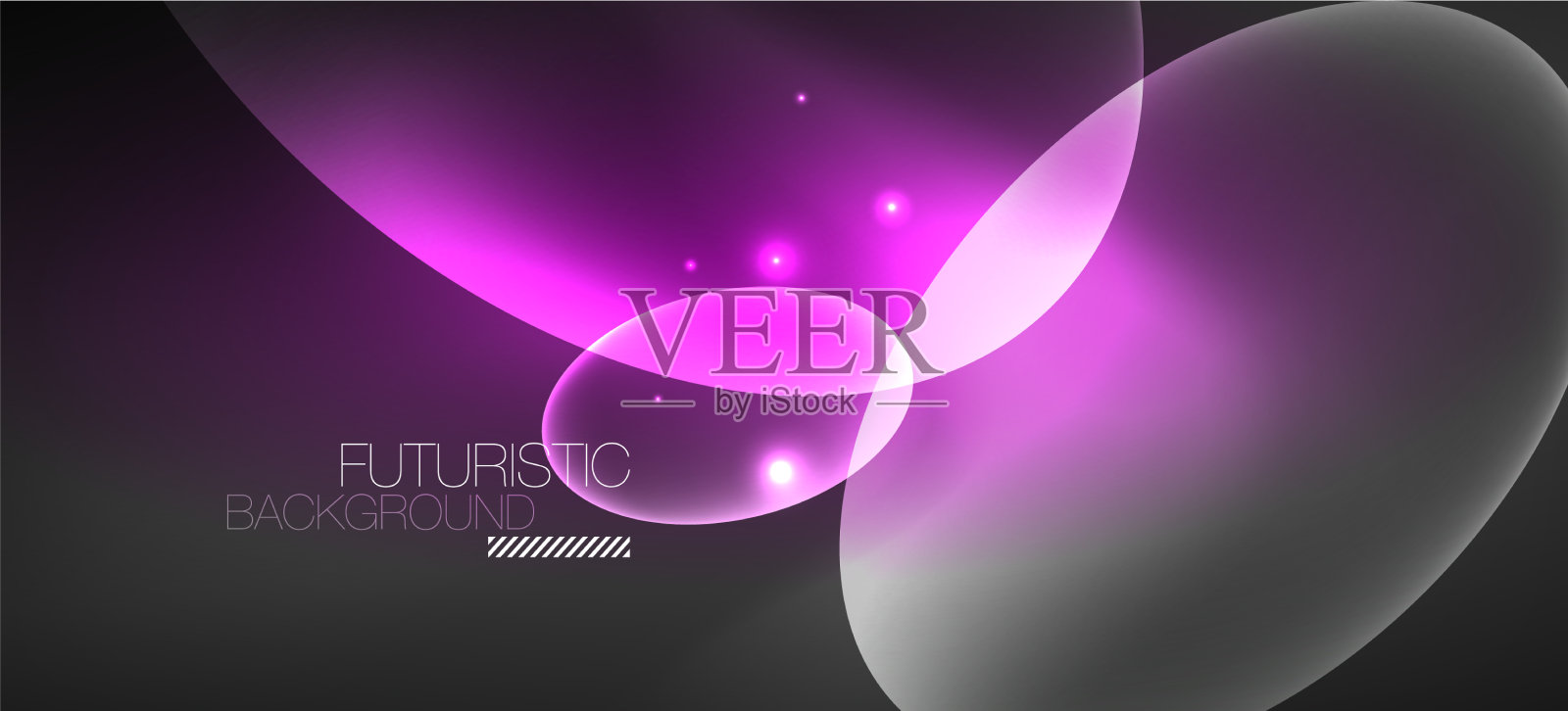 霓虹椭圆抽象背景闪亮明亮插画图片素材