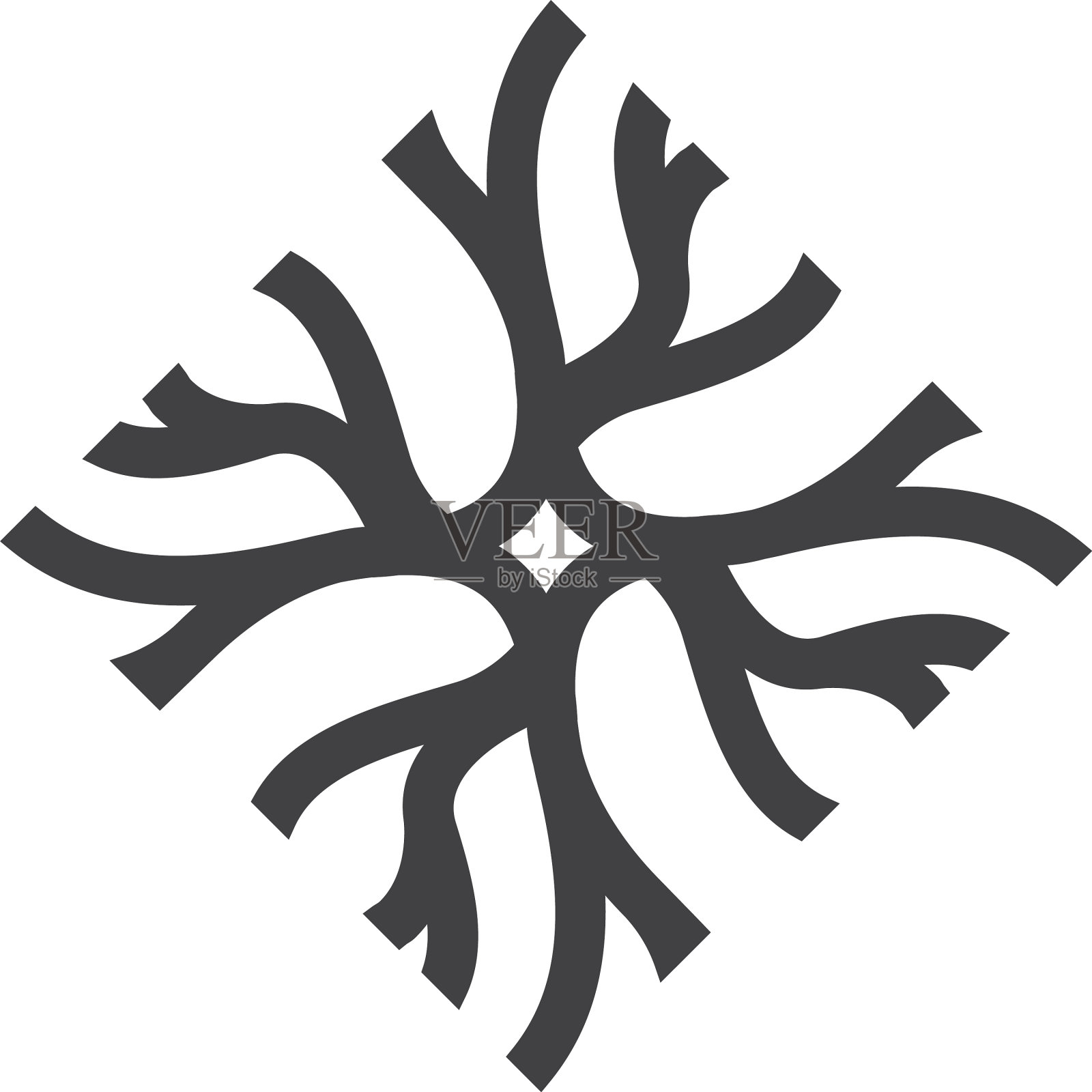 神经元标志-脑细胞科学神经神经学设计元素图片