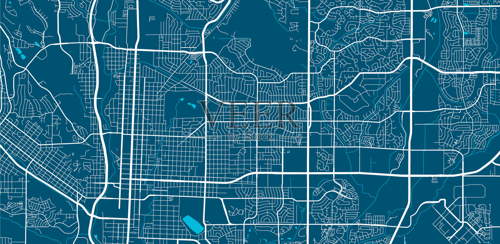 地图科罗拉多泉美国美国街道插画图片素材