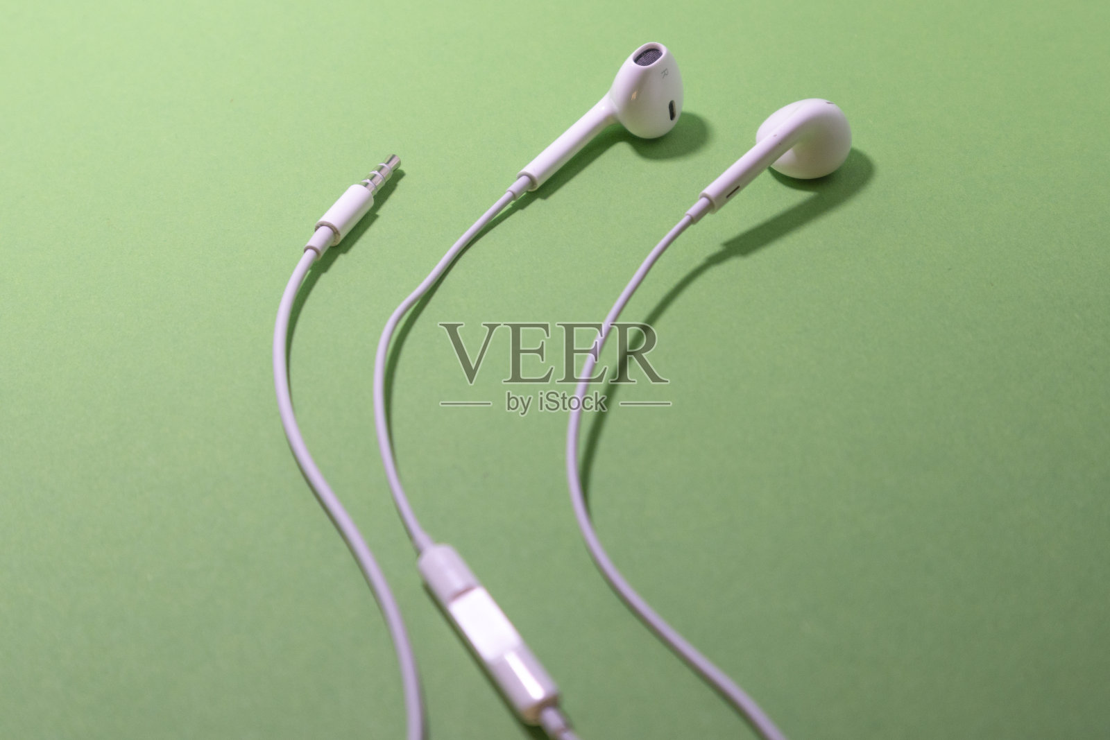 耳机与插孔迷你连接器插座隔离色键电子照片摄影图片