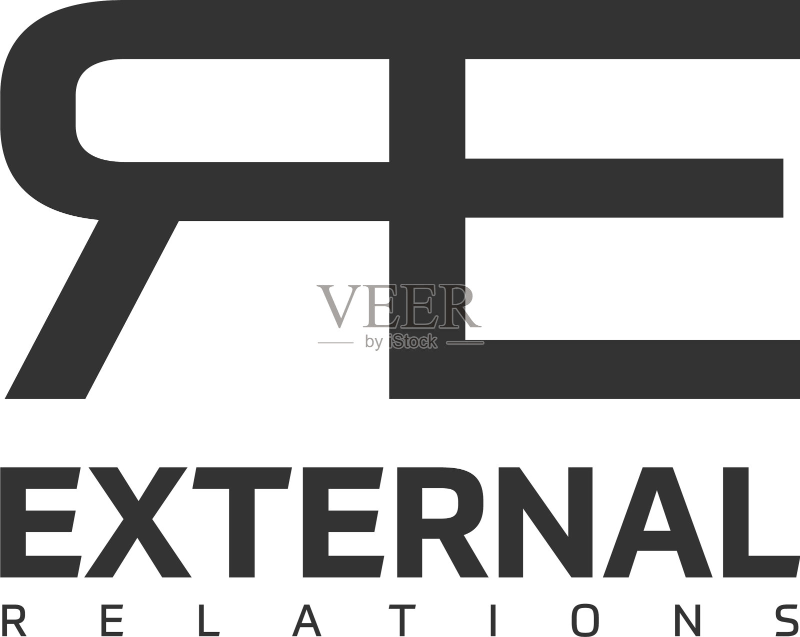 E r字母标志字母标记字母组合字体插画图片素材