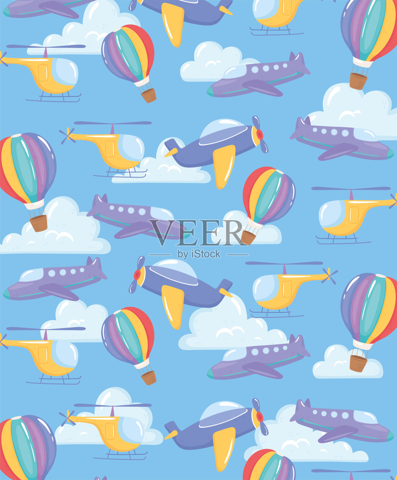 航空运输的背景插画图片素材