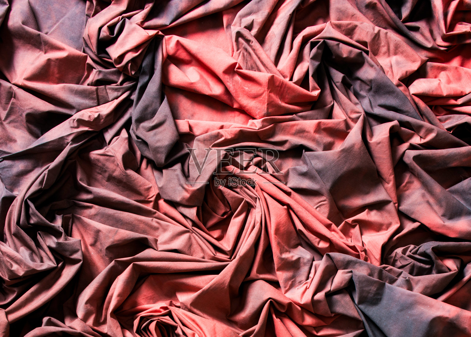 红黑棉织布照片摄影图片