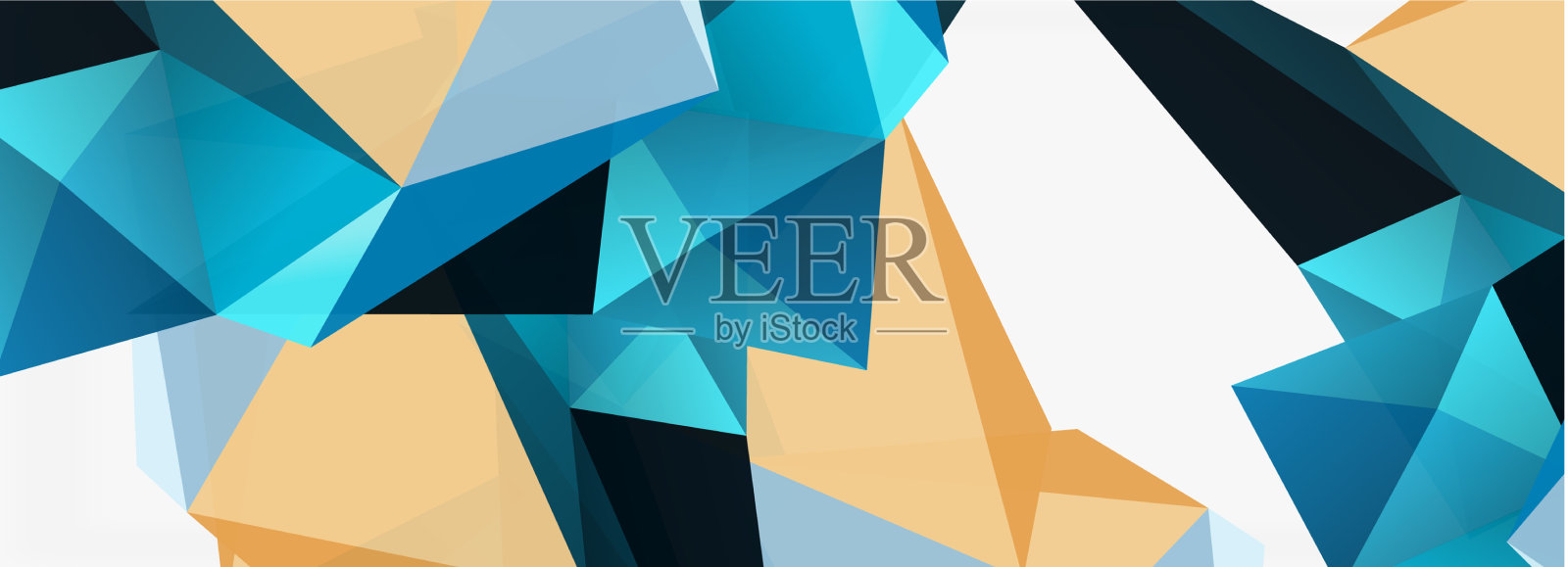 3d马赛克抽象背景低聚形状插画图片素材