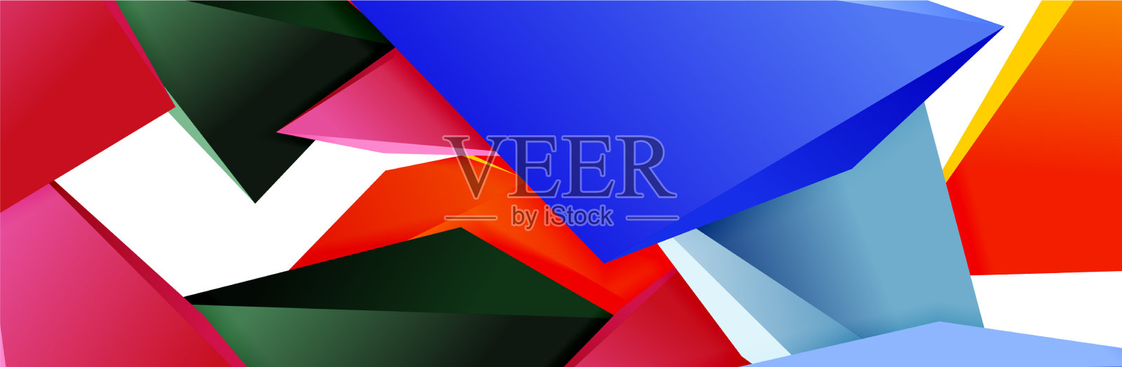 三角形镶嵌抽象背景三维三角形插画图片素材