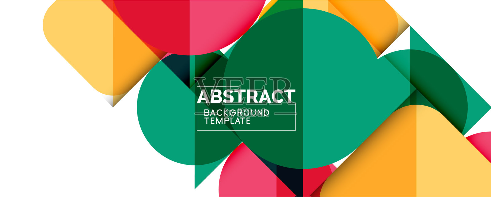 简单的圆圈和三角形是抽象的背景插画图片素材