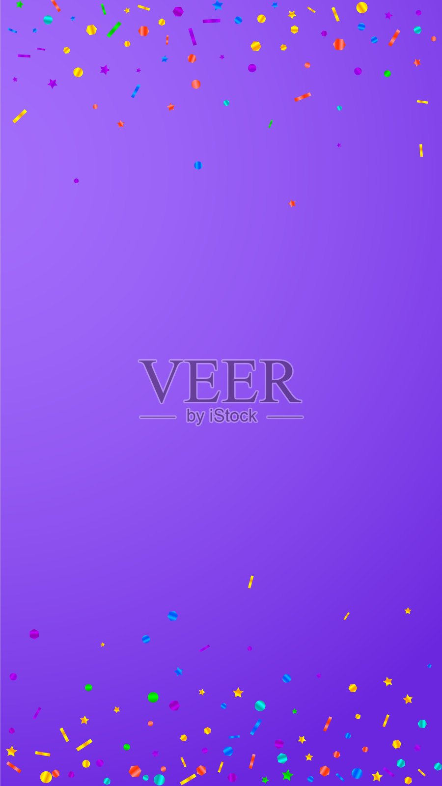 节日充满活力的五彩纸屑庆祝明星festi插画图片素材