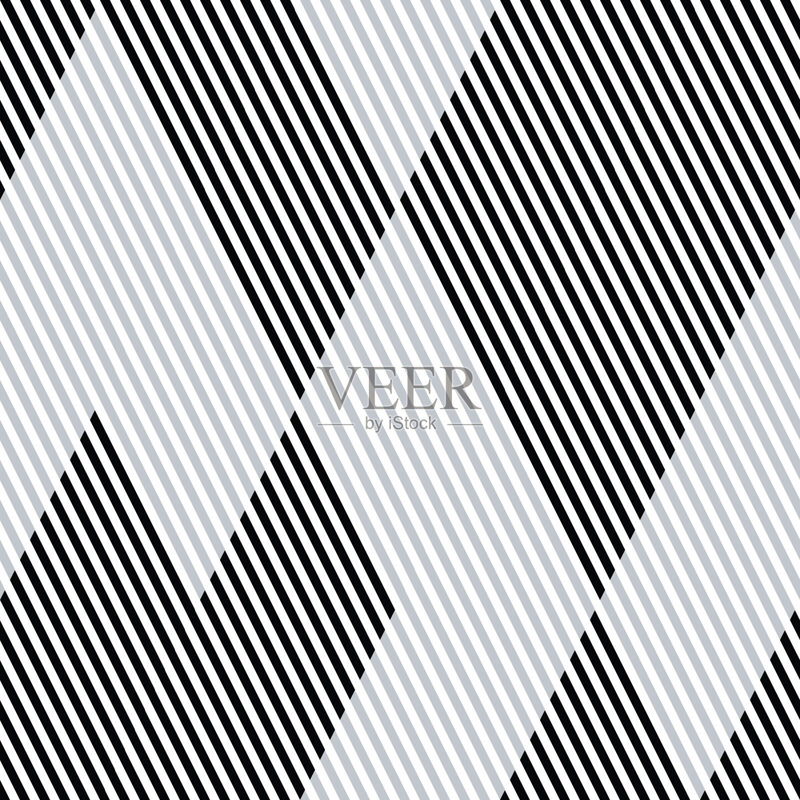 无缝图案与斜黑色和银色插画图片素材