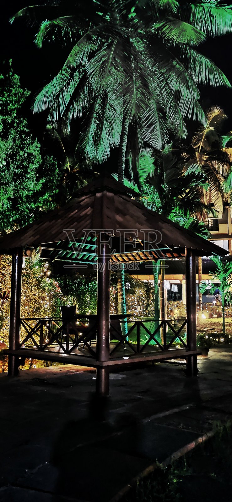 花园的小屋照片摄影图片