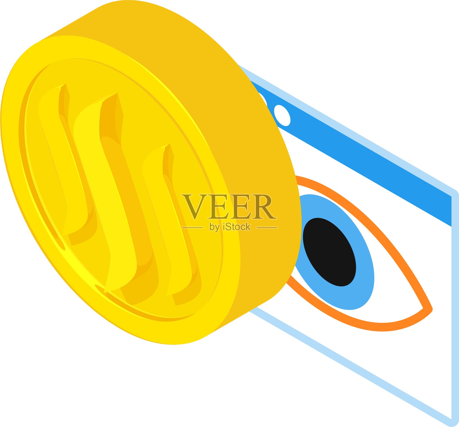 Steem加密货币图标等距风格插画图片素材