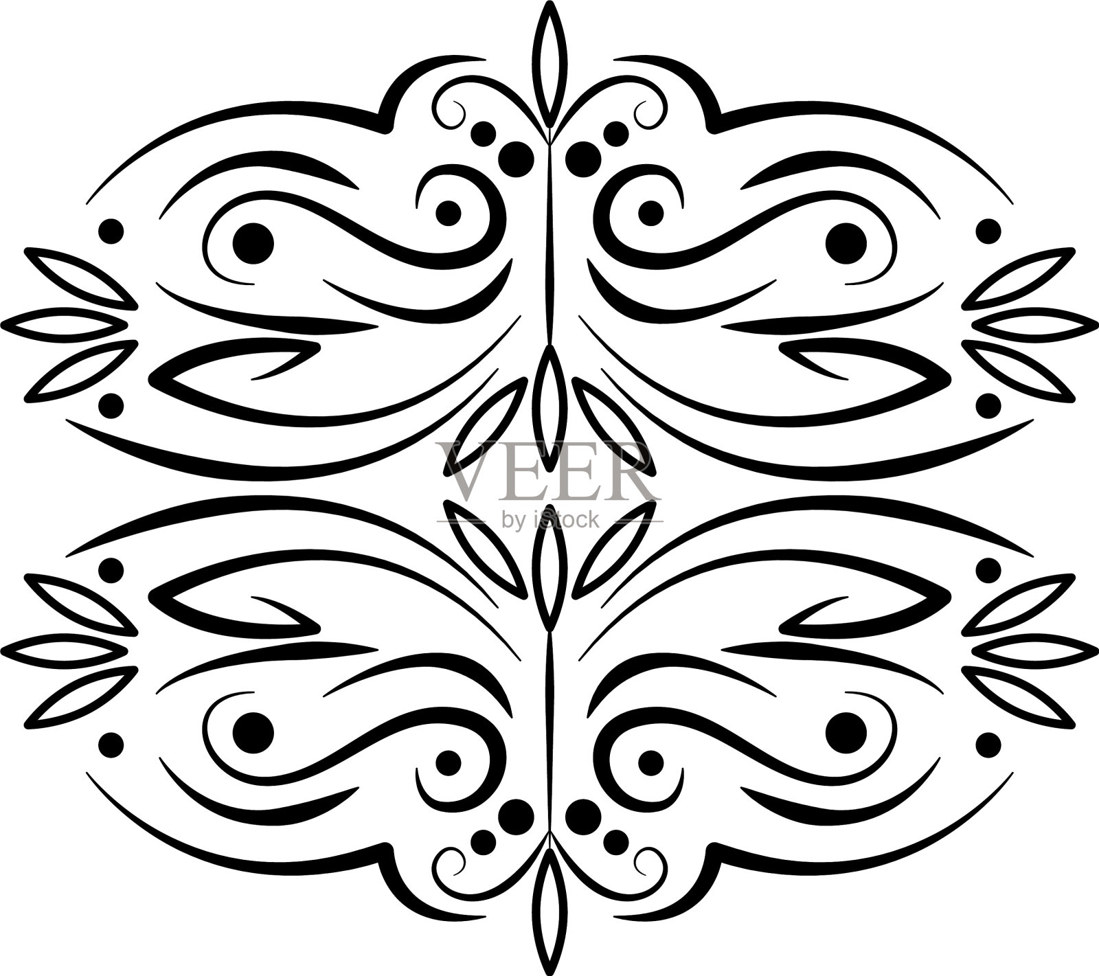 屏风装饰花丝装饰复古设计元素图片