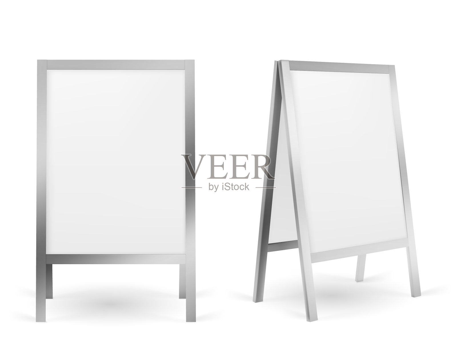 人行道指示牌空白人行道广告摊设计元素图片