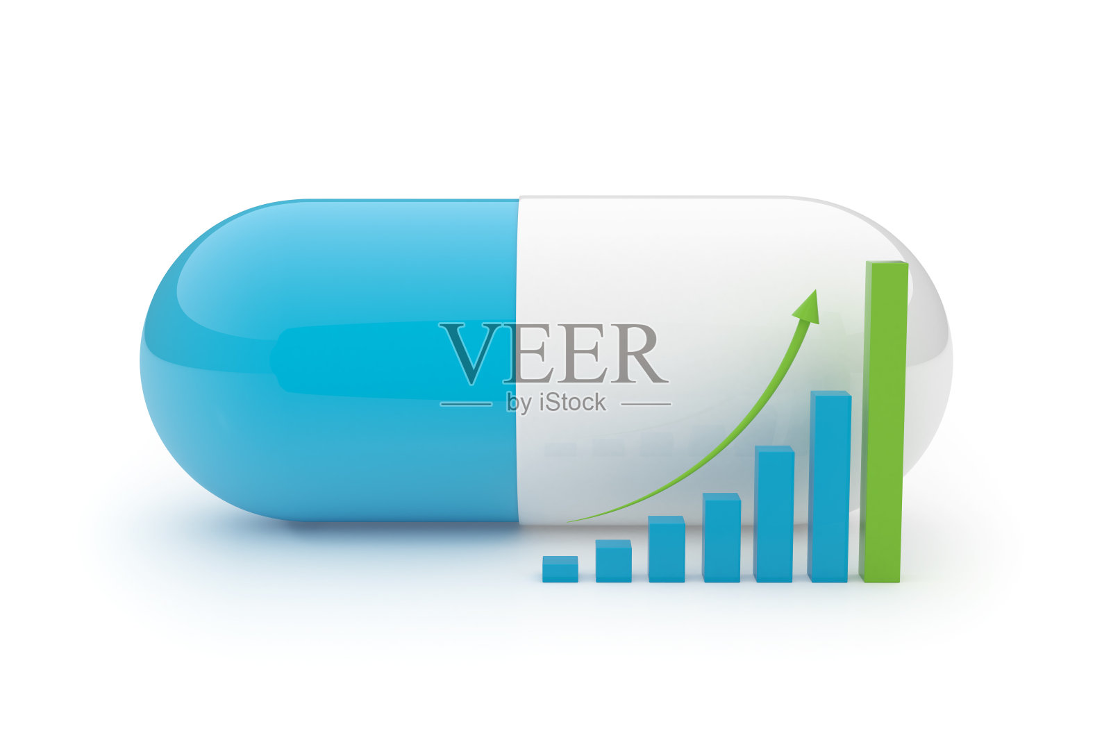 3D丸与高度图表照片摄影图片