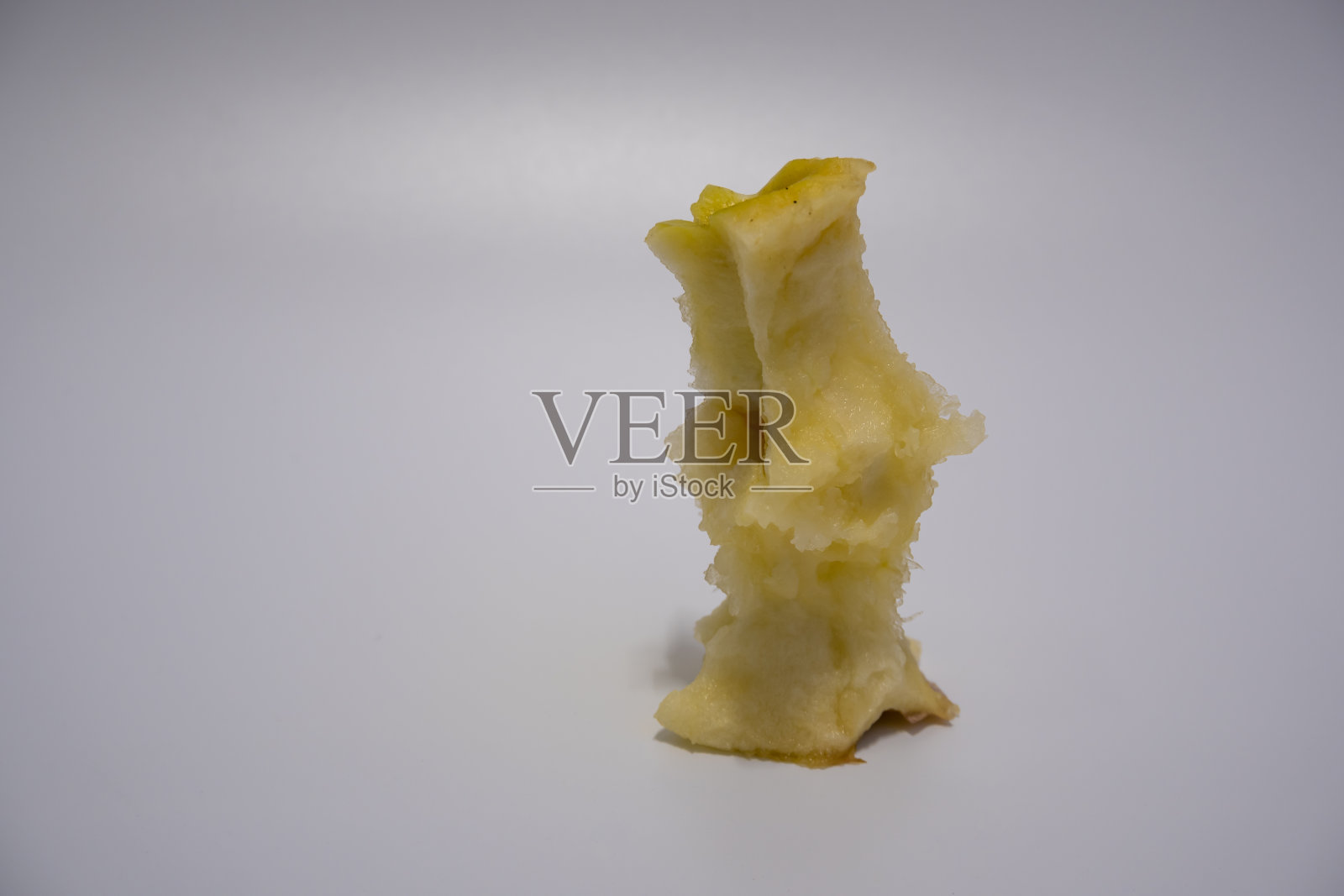 苹果被吃掉,直到馅剩下照片摄影图片