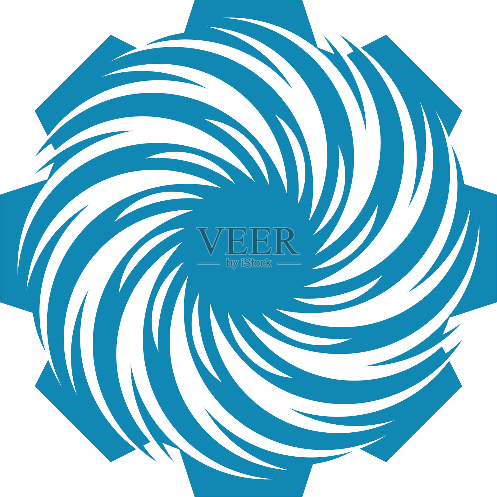 齿轮与龙卷风标志模板创意twister设计元素图片