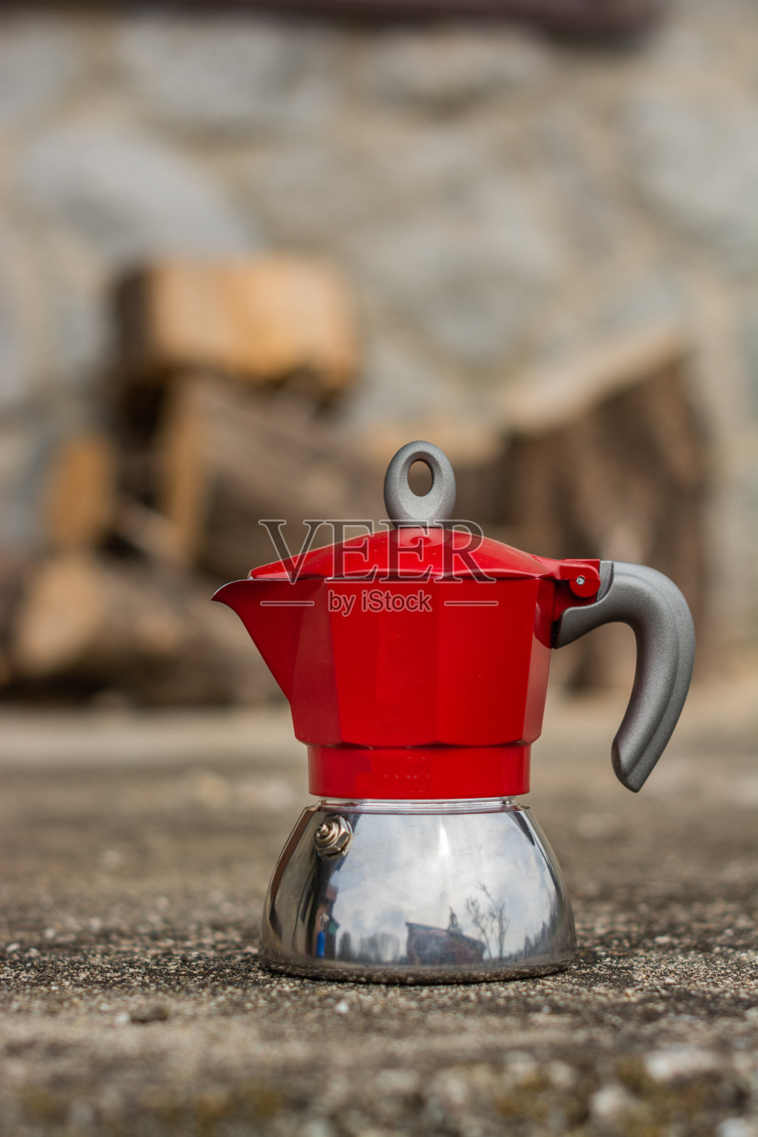 咖啡壶在户外照片摄影图片