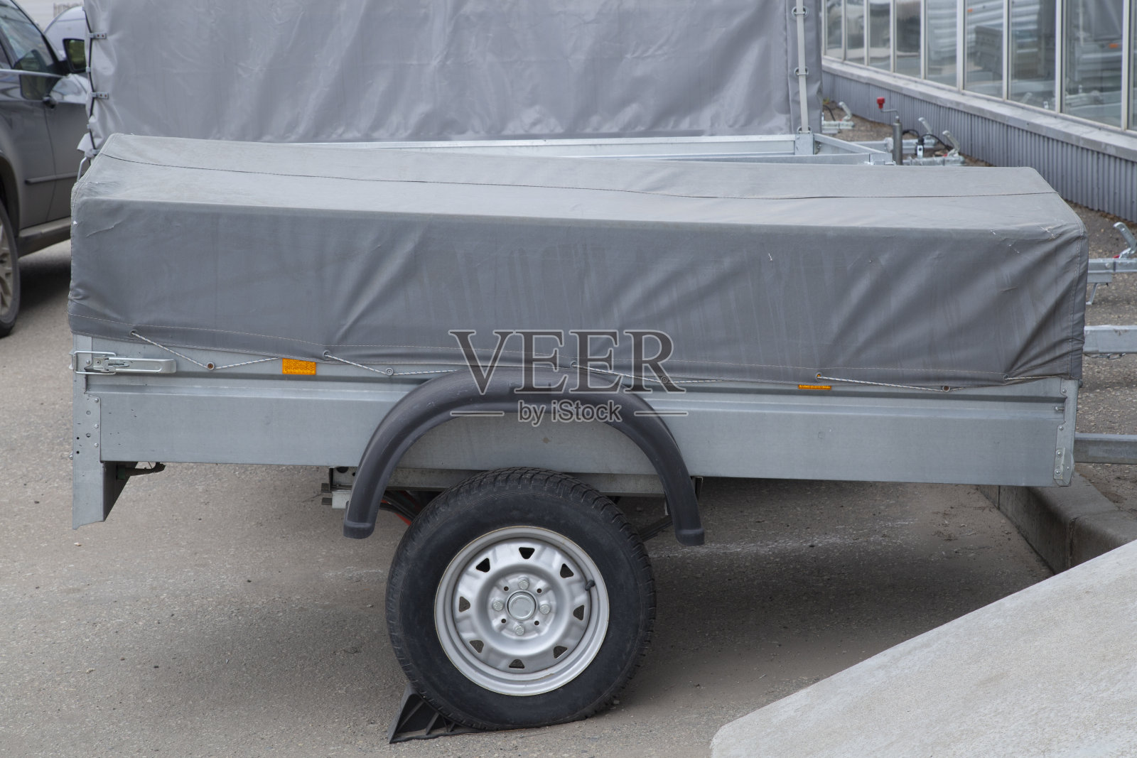 车开拖车。照片摄影图片