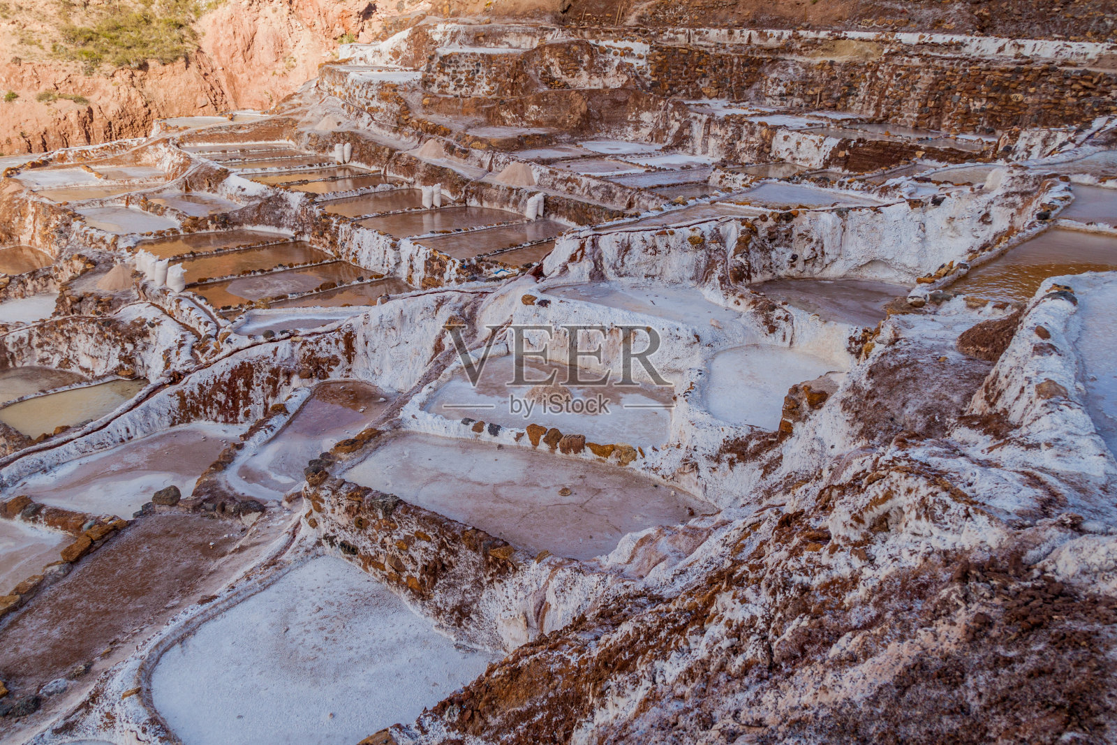 印加圣谷的盐田(萨利纳斯)照片摄影图片