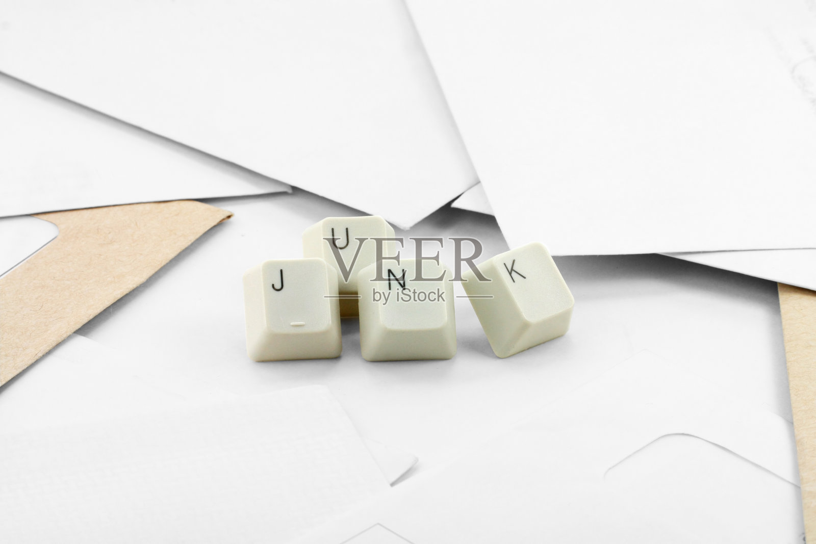 垃圾邮件的概念照片摄影图片