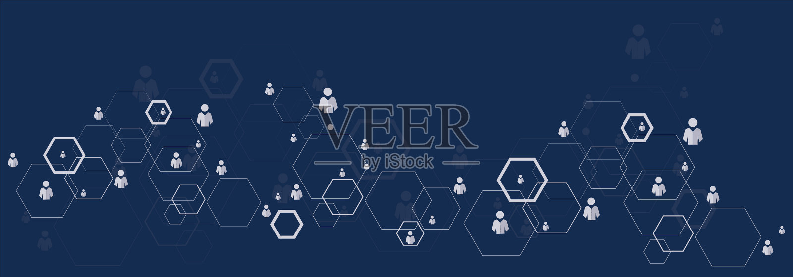 抽象的人际关系标题背景插画图片素材