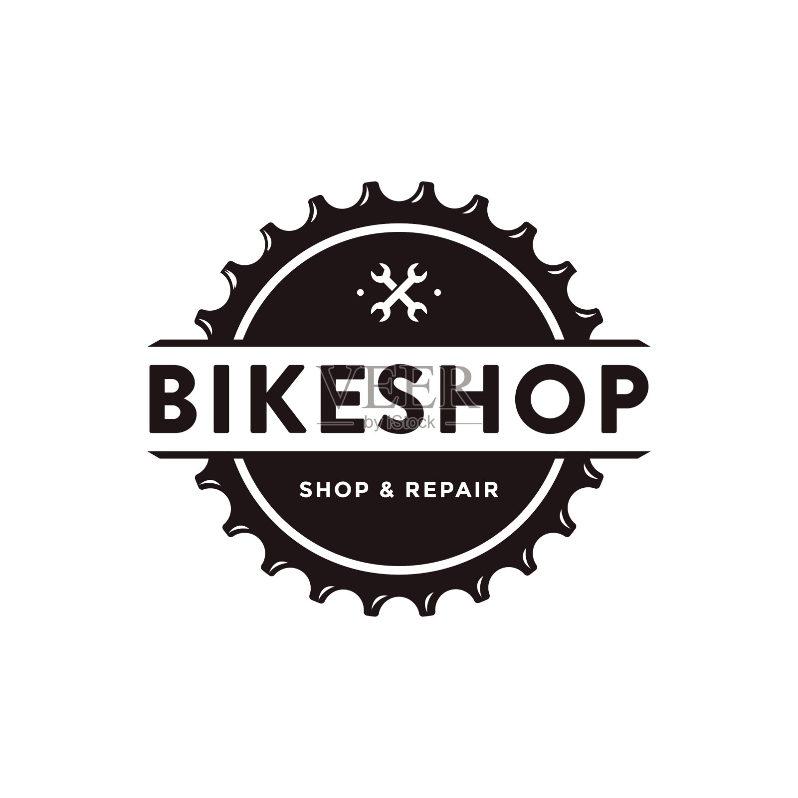 自行车自行车自行车商店自行车俱乐部标志图标插画图片素材