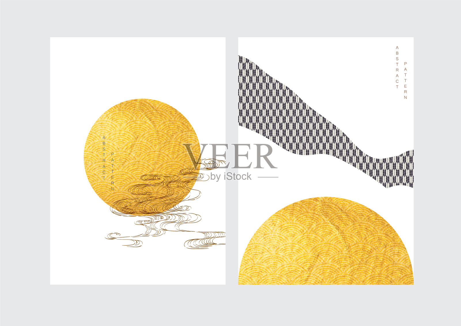 抽象艺术背景与当代艺术插画图片素材