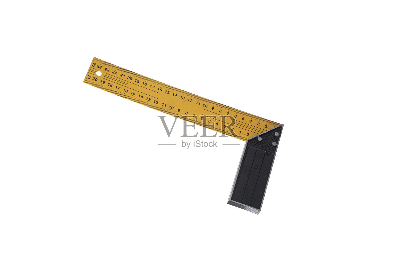 建筑角落孤立在白色背景上。照片摄影图片