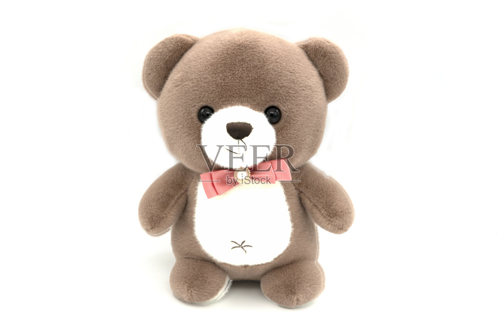 玩具泰迪熊孤立的白色背景。照片摄影图片