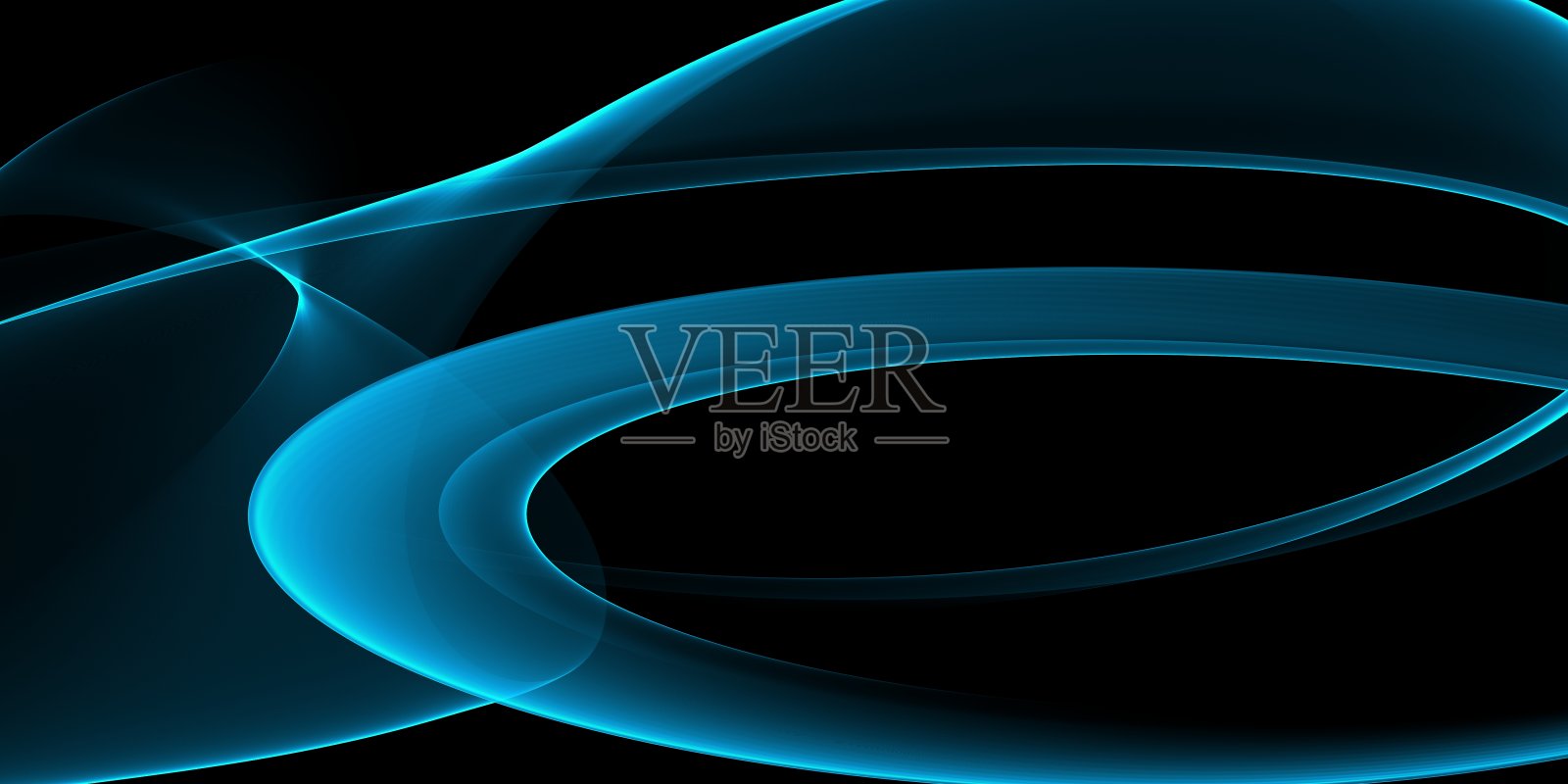 简约霓虹蓝色简约现代优雅抽象背景照片摄影图片