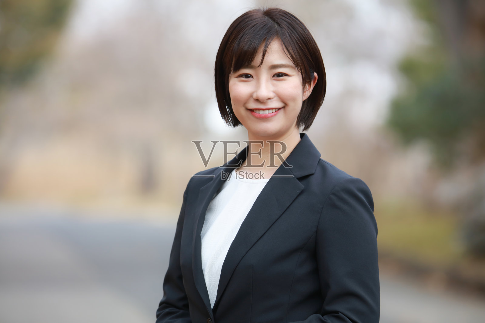 女性员工形象照片摄影图片