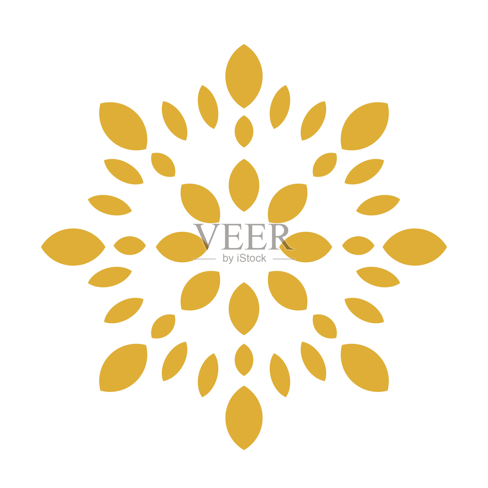 爆炸效果随机径向花瓣的白色背景在趋势的颜色。花卉抽象圆形图案印刷在枕头,衣服,室内设计。矢量插图。插画图片素材