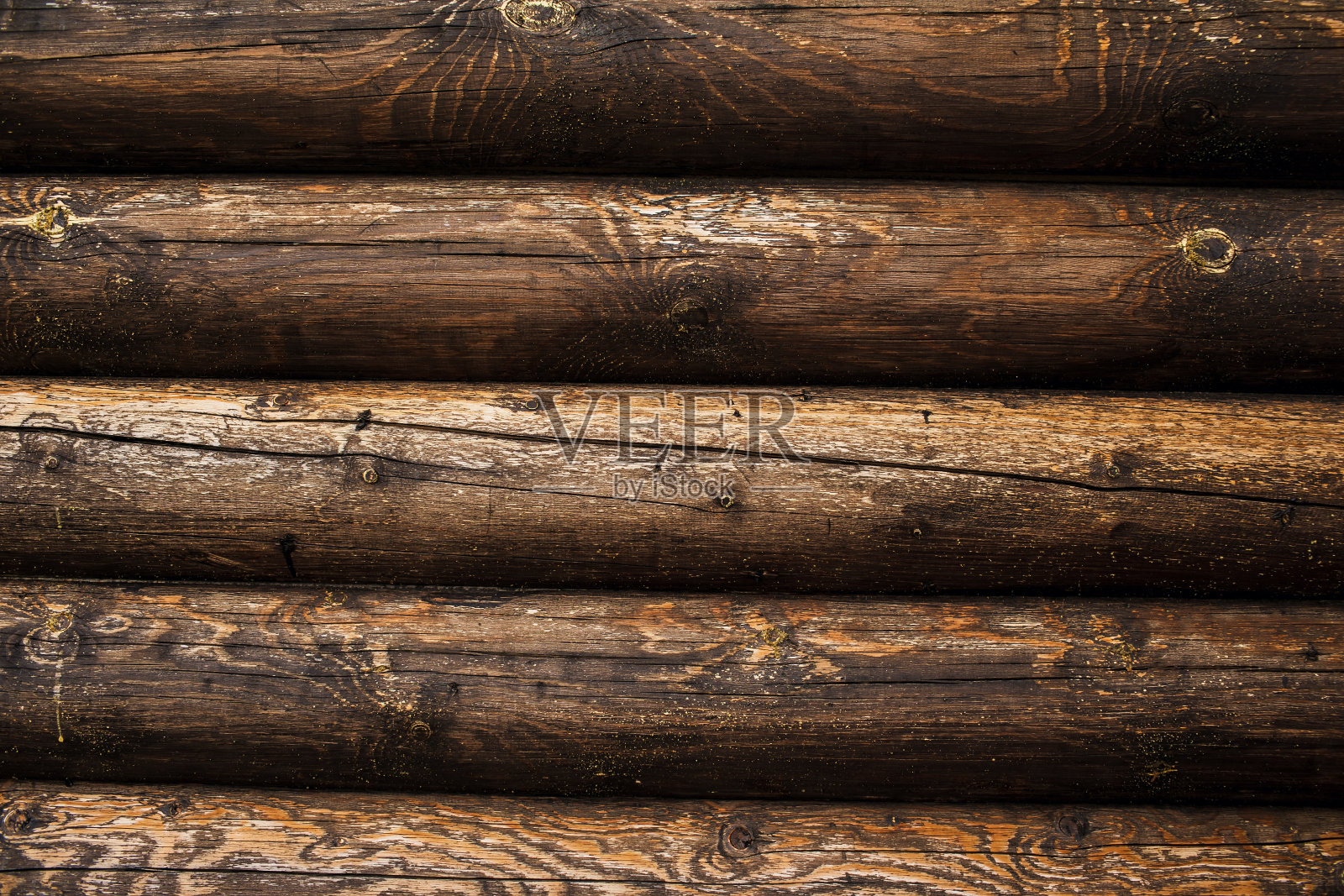 褐色质朴的木质纹理背景。木屋的正面,复制空间照片摄影图片