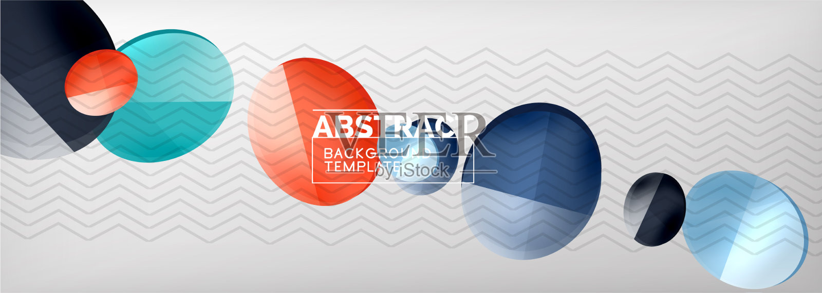 抽象光滑圆形背景插画图片素材