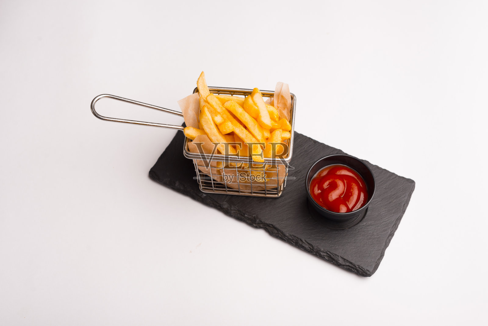 美味可口,新鲜的油炸土豆篮照片摄影图片