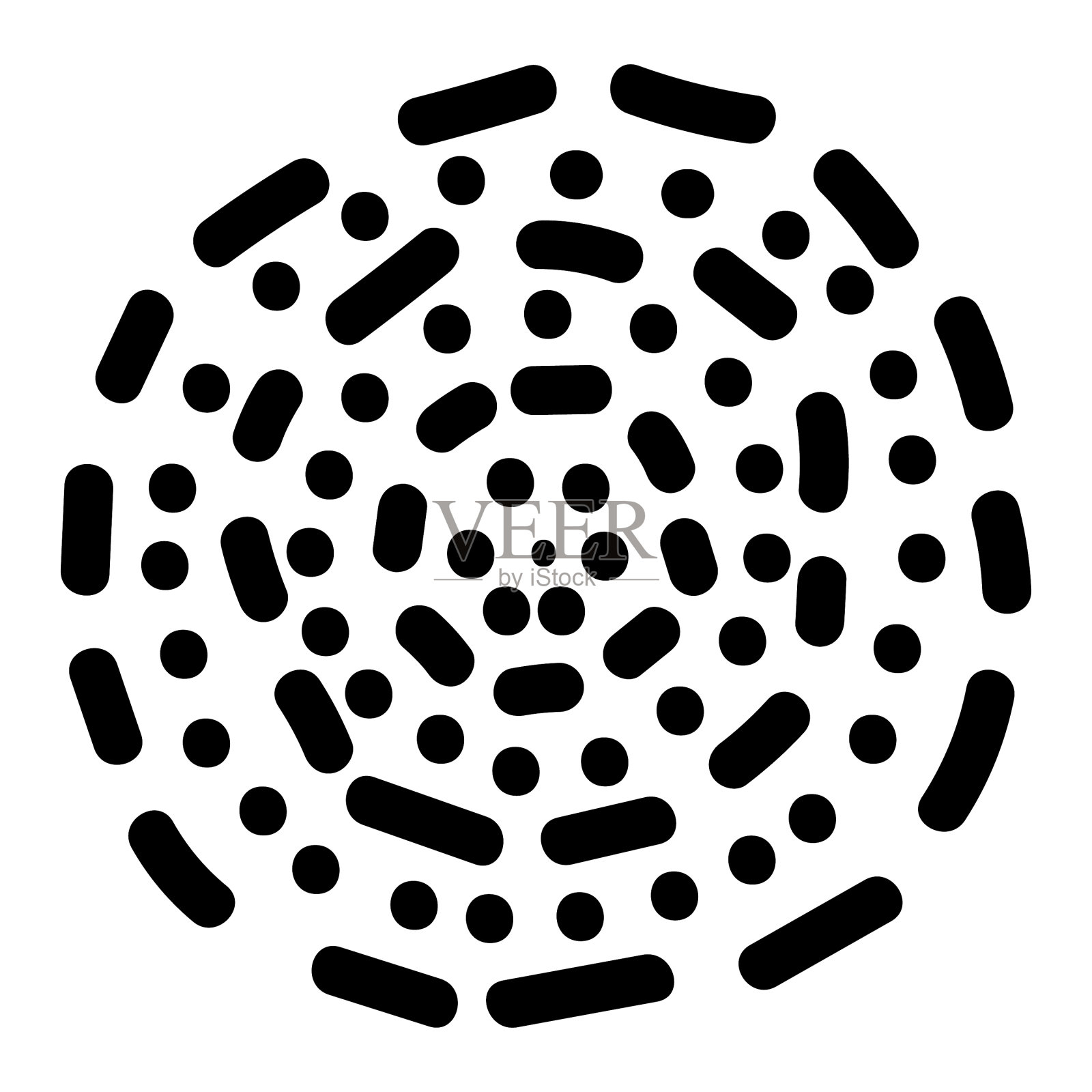 抽象的花朵插画图片素材